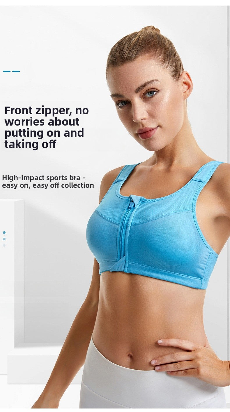 All-Season Running Sports Bra With Full Coverage, Made Of Durable Polyester For Optimal Support