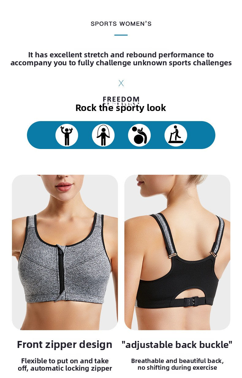 All-Season Running Sports Bra With Full Coverage, Made Of Durable Polyester For Optimal Support