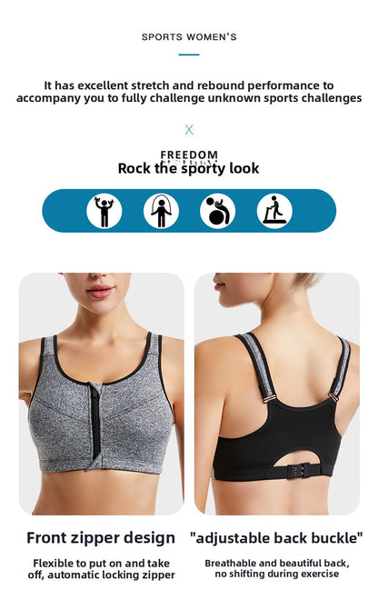 All-Season Running Sports Bra With Full Coverage, Made Of Durable Polyester For Optimal Support