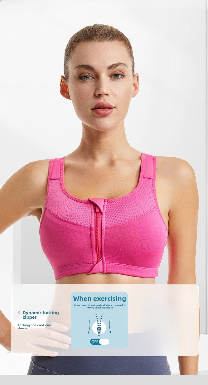 All-Season Running Sports Bra With Full Coverage, Made Of Durable Polyester For Optimal Support