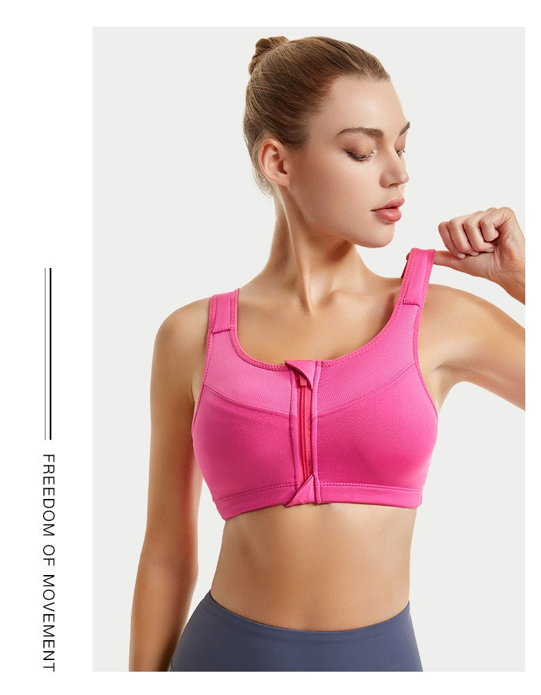 All-Season Running Sports Bra With Full Coverage, Made Of Durable Polyester For Optimal Support