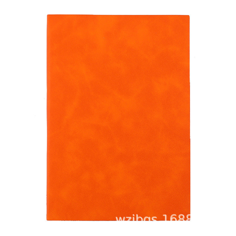 Solid Color Business Notebook With Artificial Leather Cover, Durable And Professional