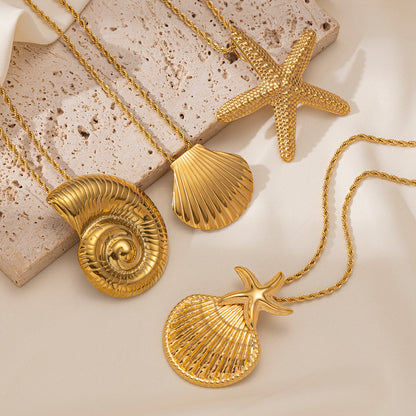 Starfish Necklace For Everyday Wear Featuring Elegant Design