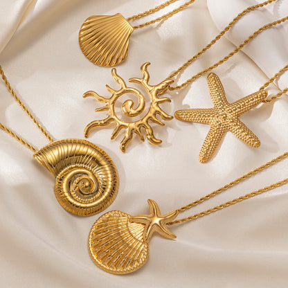 Starfish Necklace For Everyday Wear Featuring Elegant Design