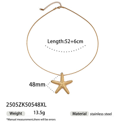 Starfish Necklace For Everyday Wear Featuring Elegant Design