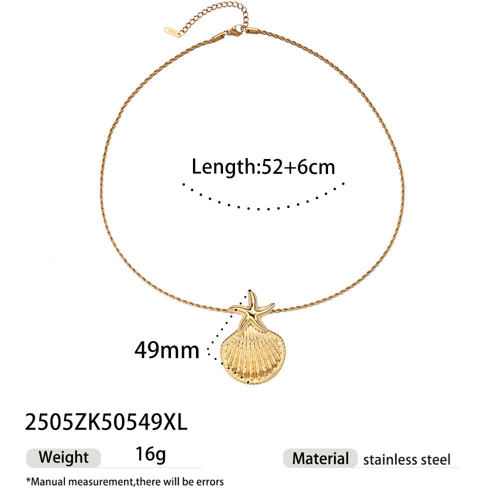 Starfish Necklace For Everyday Wear Featuring Elegant Design