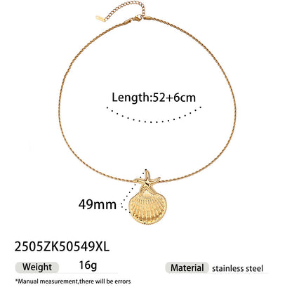 Starfish Necklace For Everyday Wear Featuring Elegant Design