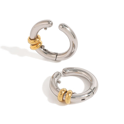 For Earrings Made Of Brass In Elegant Golden Finish