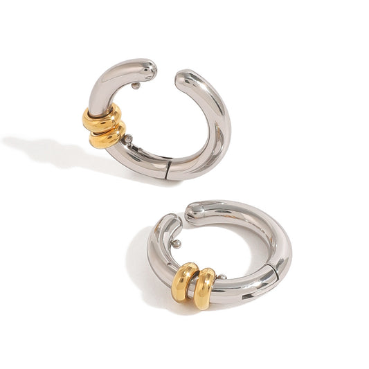 For Earrings Made Of Brass In Elegant Golden Finish