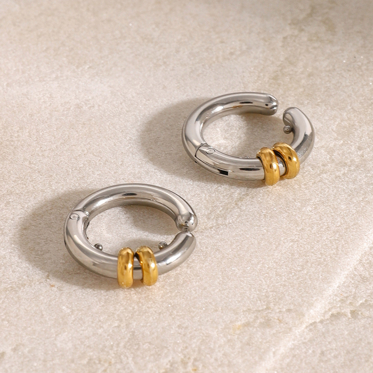 For Earrings Made Of Brass In Elegant Golden Finish