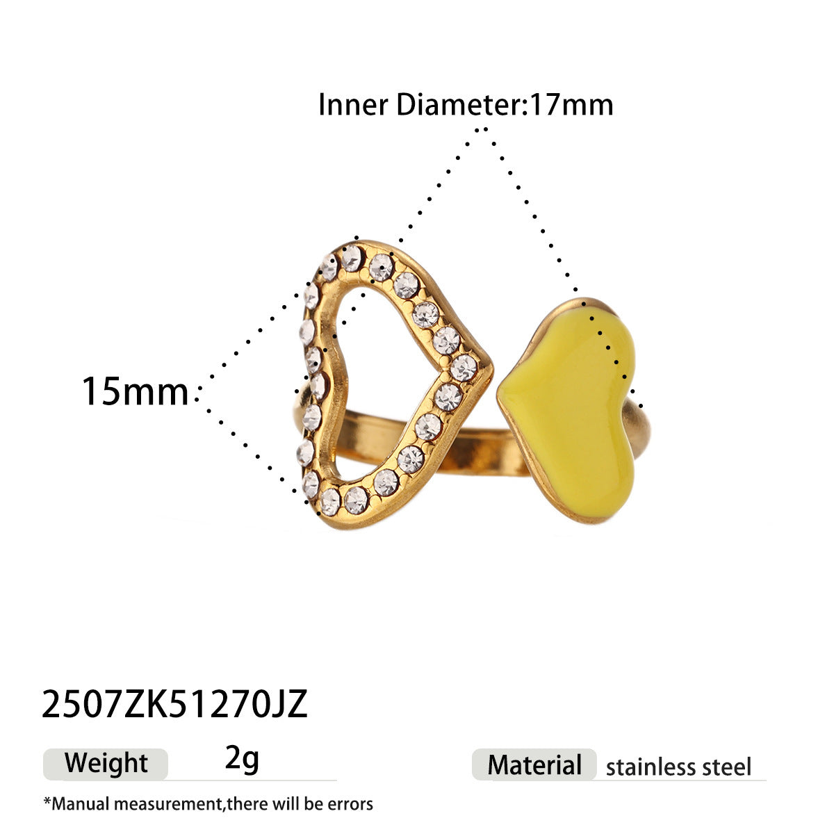 For Rings Featuring Enamel Craft With Titanium Steel Material And Zircon Inlay