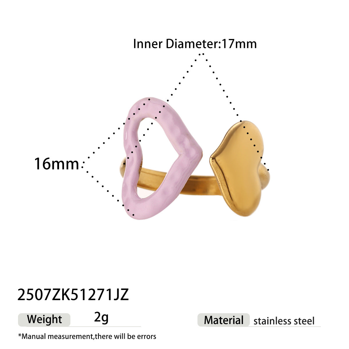 For Rings Featuring Enamel Craft With Titanium Steel Material And Zircon Inlay