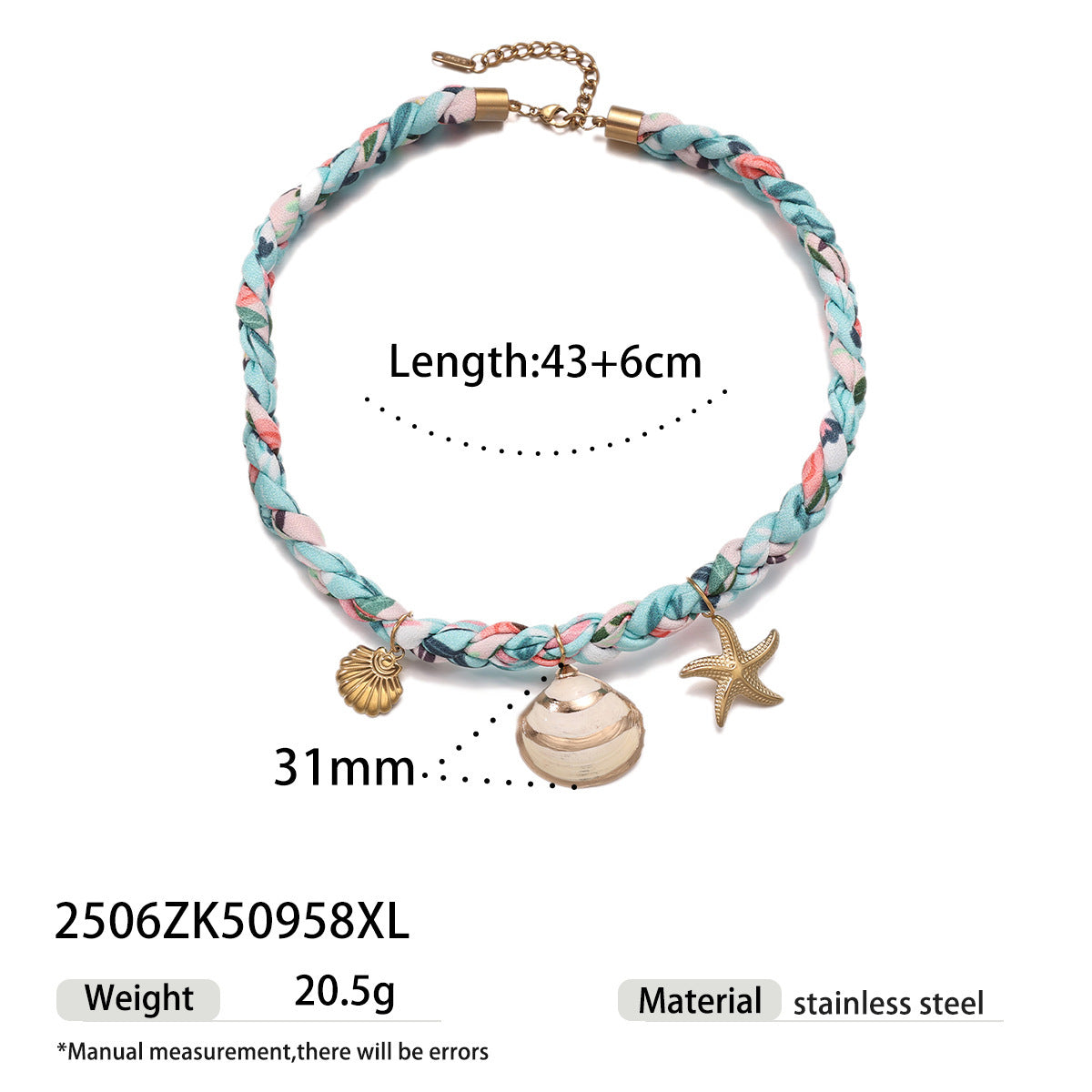 Pastoral Titanium Steel Necklace For Everyday Wear In Steel Color