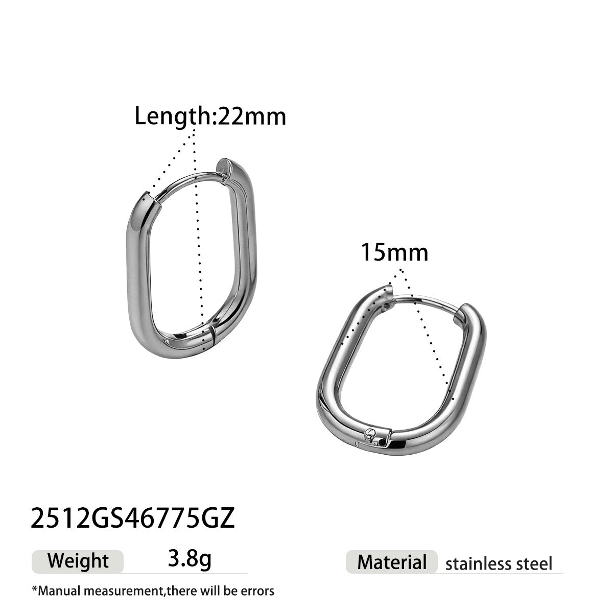 Sweet Circle Stud Earrings For Women In Steel Color, Made Of Durable Titanium Steel