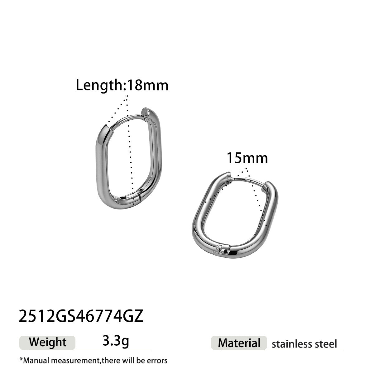 Sweet Circle Stud Earrings For Women In Steel Color, Made Of Durable Titanium Steel