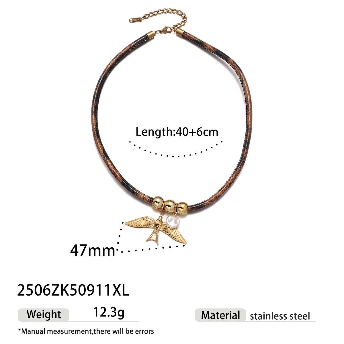 Animal Pendant Necklace For Men And Women, Made Of Durable Titanium Steel In Steel Color