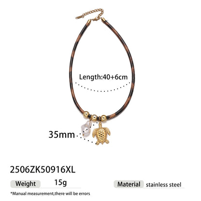 Animal Pendant Necklace For Men And Women, Made Of Durable Titanium Steel In Steel Color