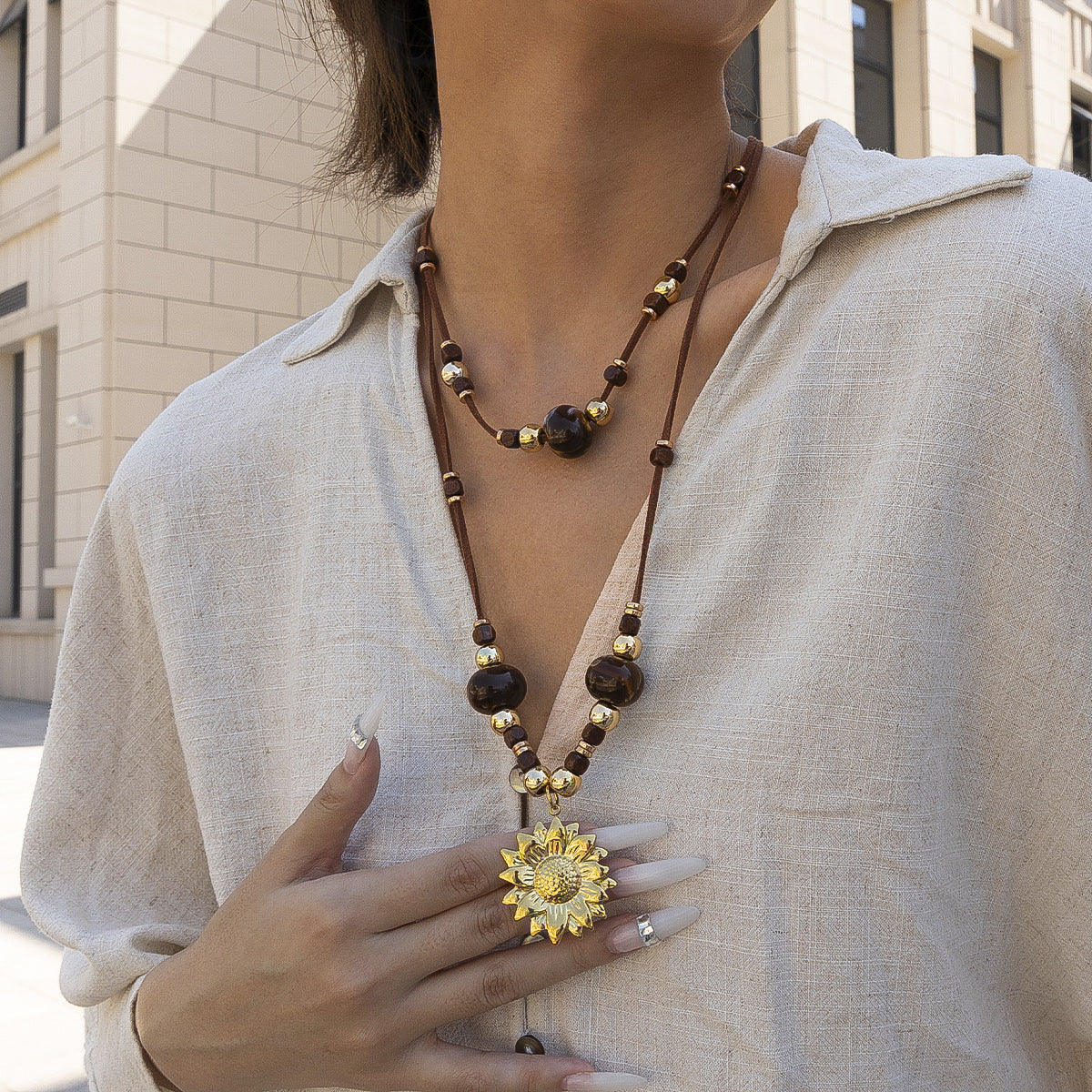 For Long Necklace Featuring Acrylic Material, Stylish And Lightweight Design