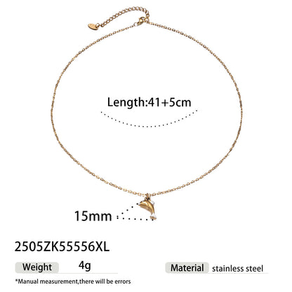 Ocean Pattern Necklace For Men And Women Featuring Durable Titanium Steel In Steel Color
