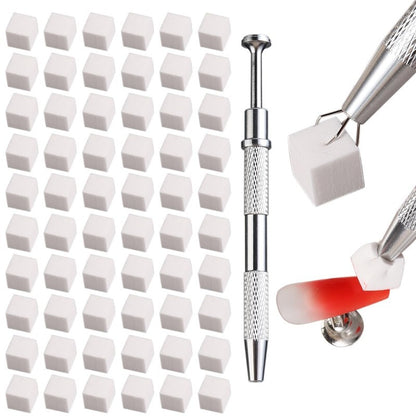 Sponge Brush Nail Art Tool Set For Precise And Easy Nail Design Application