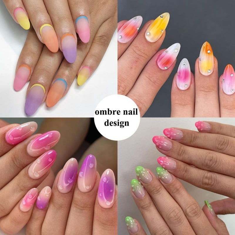 Sponge Brush Nail Art Tool Set For Precise And Easy Nail Design Application