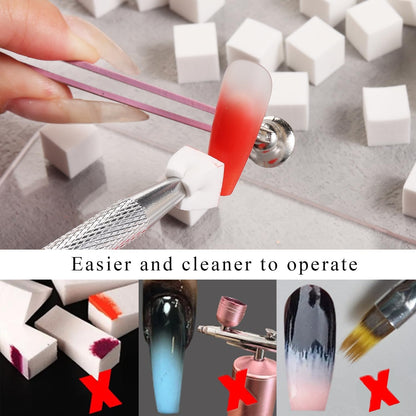 Sponge Brush Nail Art Tool Set For Precise And Easy Nail Design Application