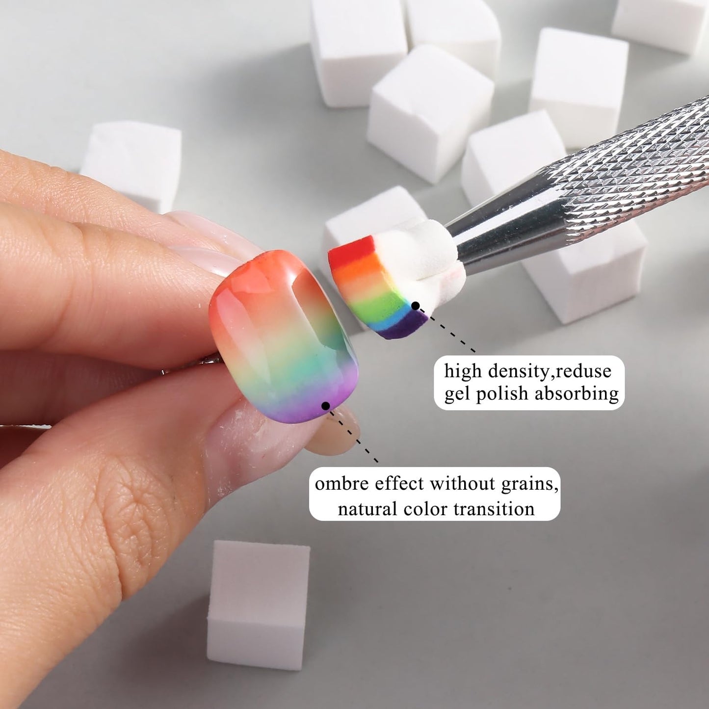 Sponge Brush Nail Art Tool Set For Precise And Easy Nail Design Application