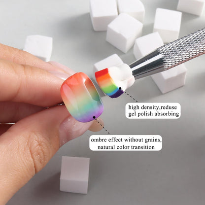 Sponge Brush Nail Art Tool Set For Precise And Easy Nail Design Application