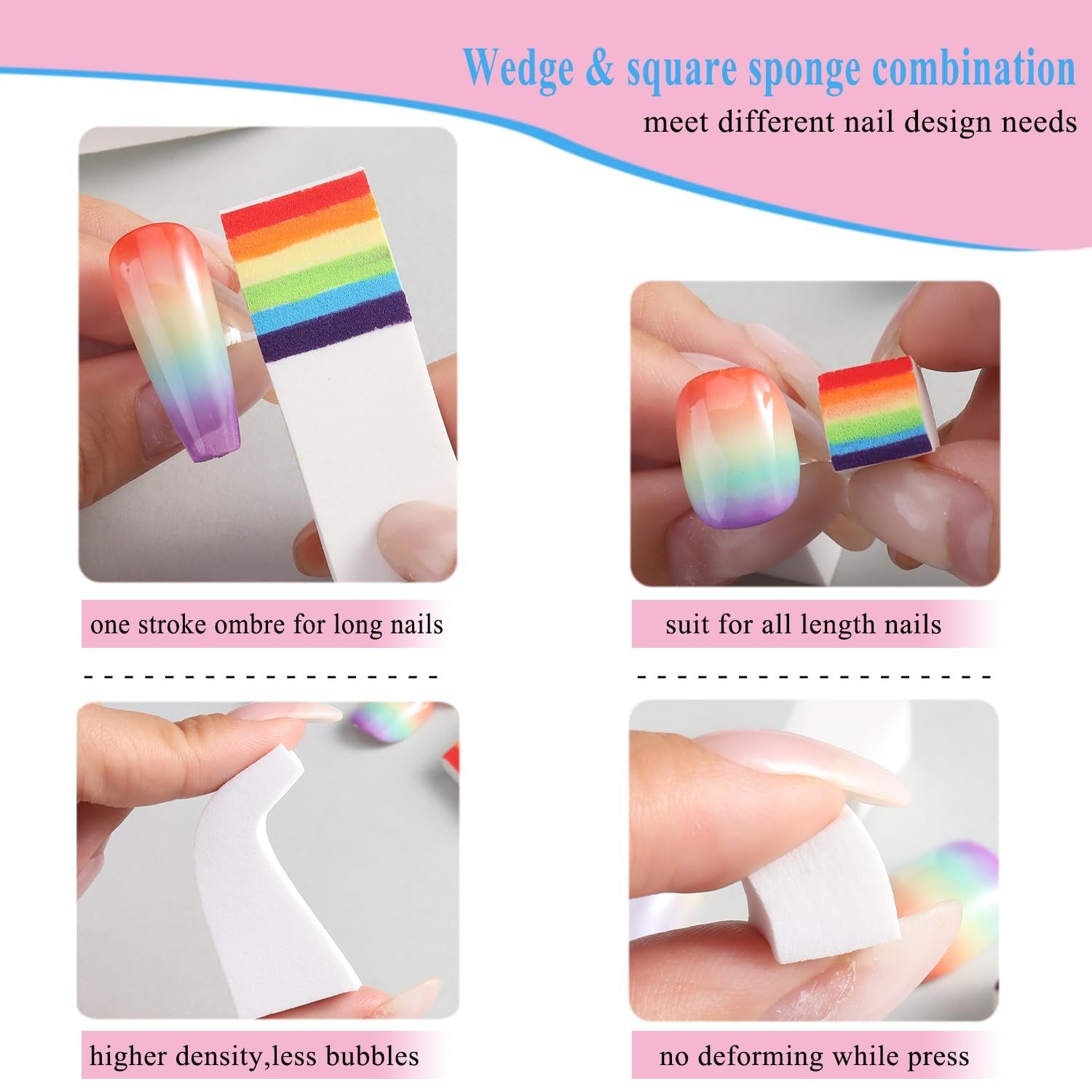 Sponge Brush Nail Art Tool Set For Precise And Easy Nail Design Application