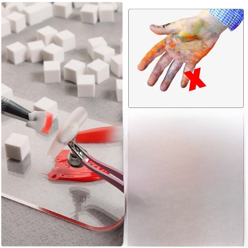 Sponge Brush Nail Art Tool Set For Precise And Easy Nail Design Application
