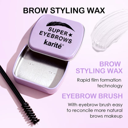 Transparent Eyebrow Pencil, Powder, And Gel Set For Natural-Looking Brows
