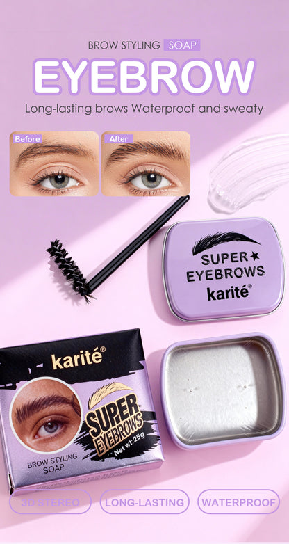 Transparent Eyebrow Pencil, Powder, And Gel Set For Natural-Looking Brows