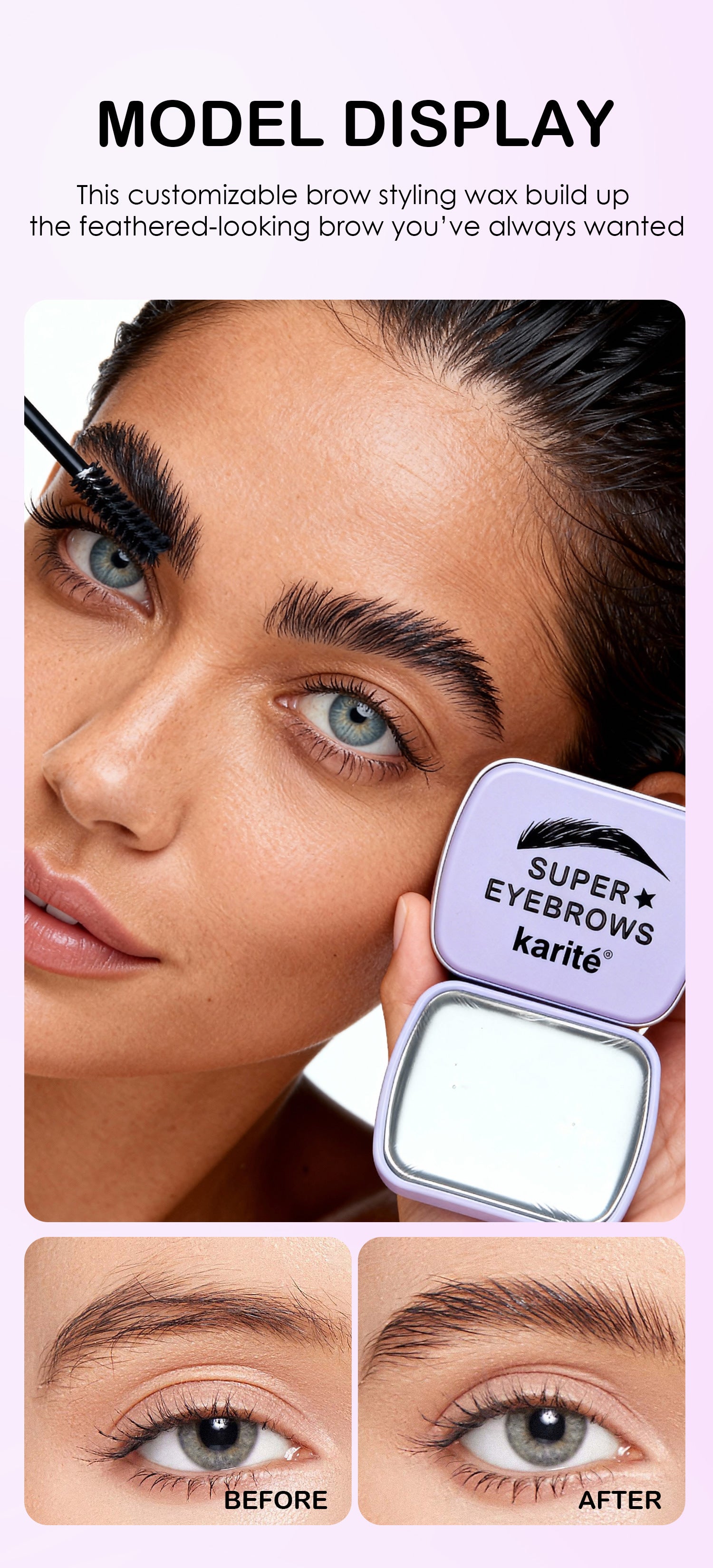 Transparent Eyebrow Pencil, Powder, And Gel Set For Natural-Looking Brows