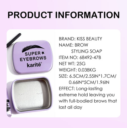 Transparent Eyebrow Pencil, Powder, And Gel Set For Natural-Looking Brows