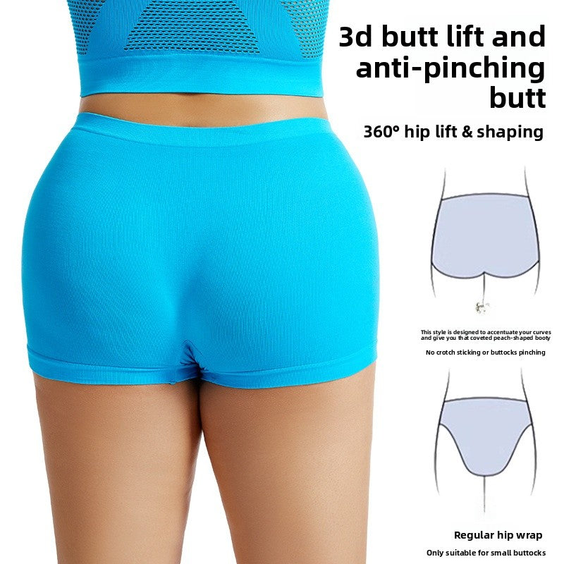 Solid Color Seamless Mid Waist Nylon Panties For Women, Normal Type, Suitable For All Seasons