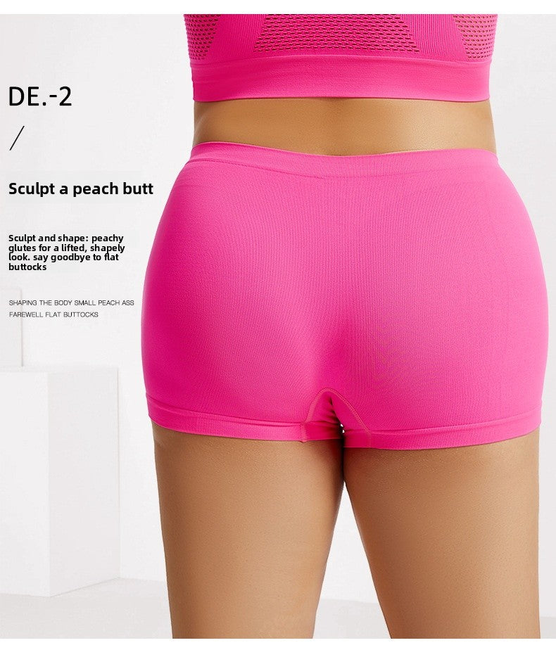 Solid Color Seamless Mid Waist Nylon Panties For Women, Normal Type, Suitable For All Seasons
