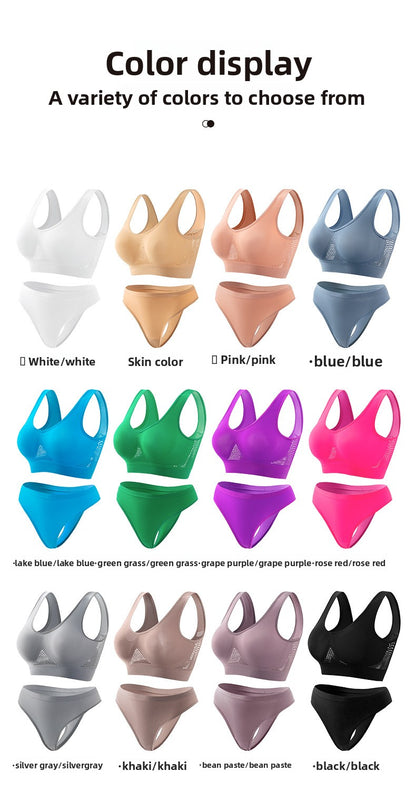 Seamless Wireless Bra In Nylon Fabric For All Seasons, Comfortable And Supportive