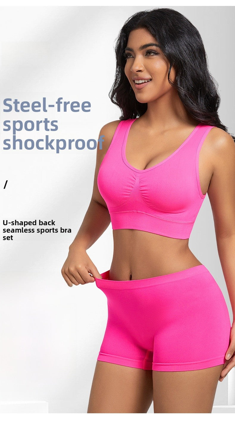 Sports Bra Back Beauty Full Coverage In Nylon Fabric Suitable For All Seasons