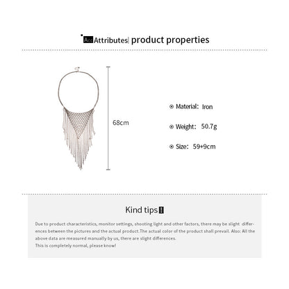 Trillion-cut Silver Copper Necklace For Elegant Style