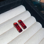 Silver Needle - Silver - Red - Large
