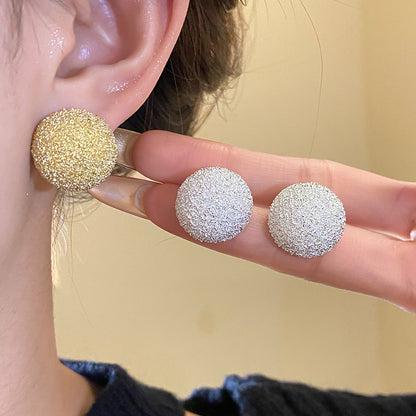 For Stud Earrings In Golden Alloy, Elegant And Durable Jewelry Accessory