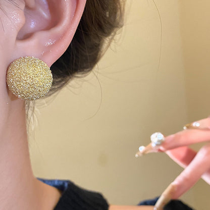 For Stud Earrings In Golden Alloy, Elegant And Durable Jewelry Accessory