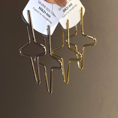 Star Earrings For Women In Golden Copper