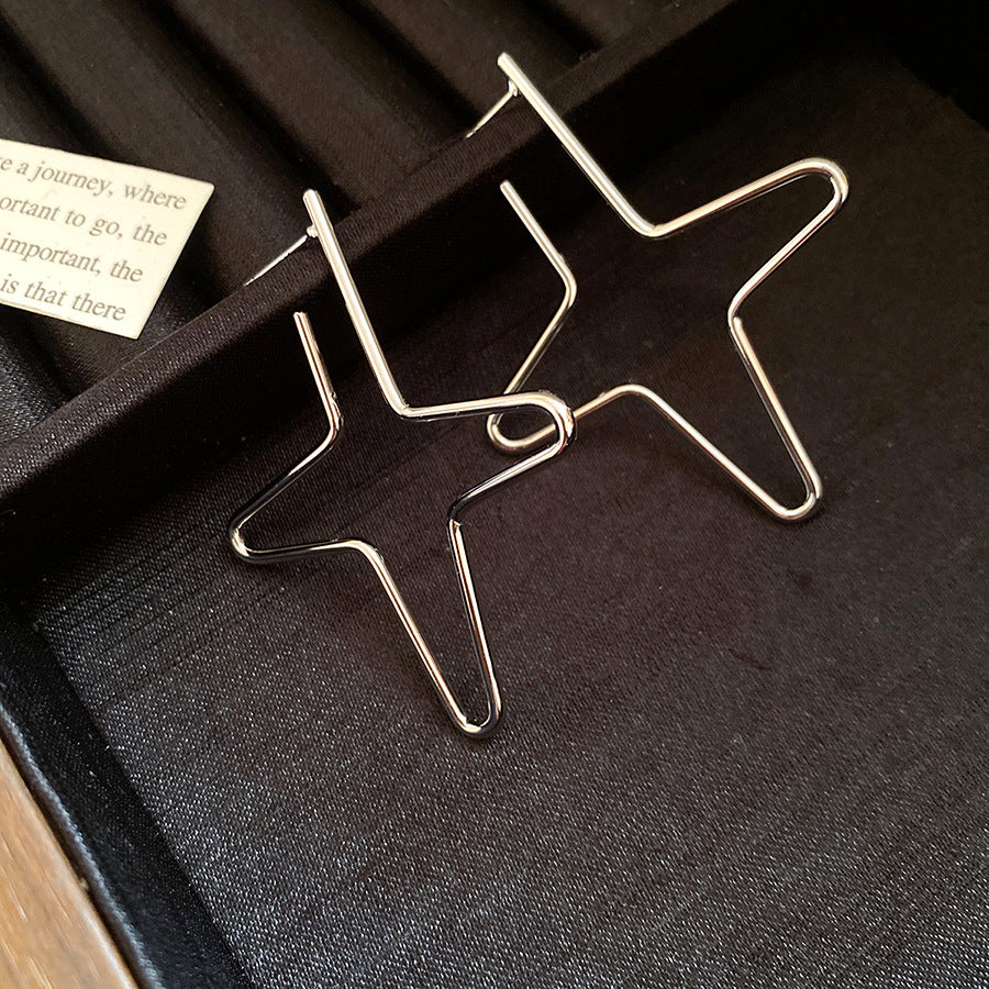 Star Earrings For Women In Golden Copper