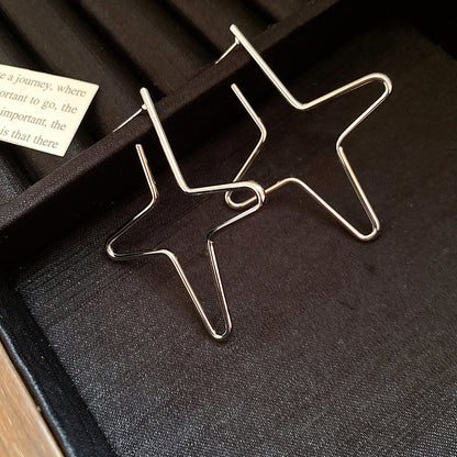 Star Earrings For Women In Golden Copper
