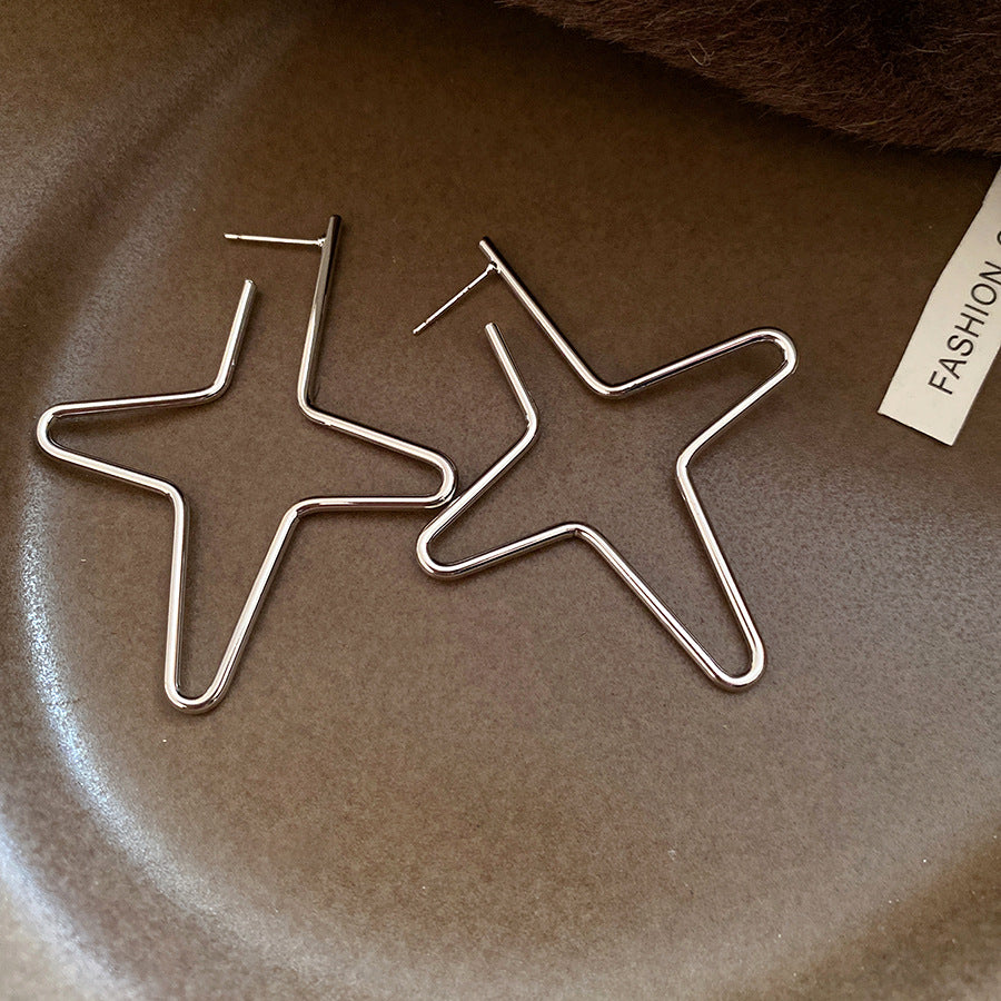 Star Earrings For Women In Golden Copper