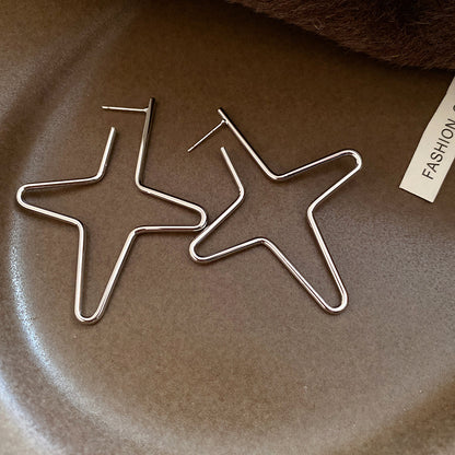 Star Earrings For Women In Golden Copper