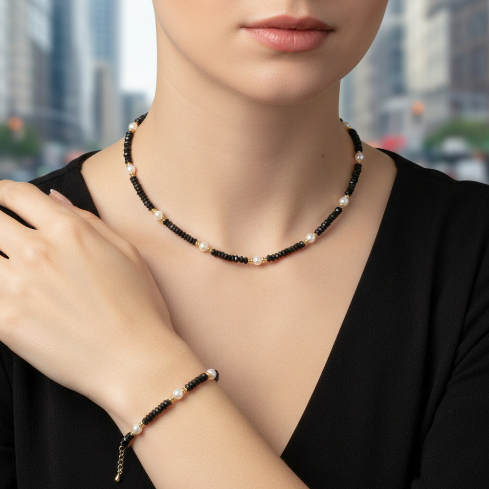 Round Copper Necklace For Elegant Style, Available In 1 Set