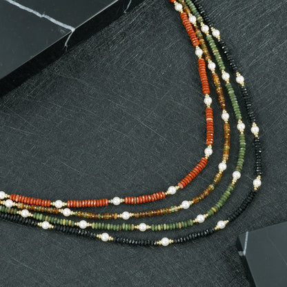 Round Copper Necklace For Elegant Style, Available In 1 Set