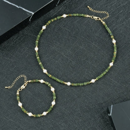 Round Copper Necklace For Elegant Style, Available In 1 Set